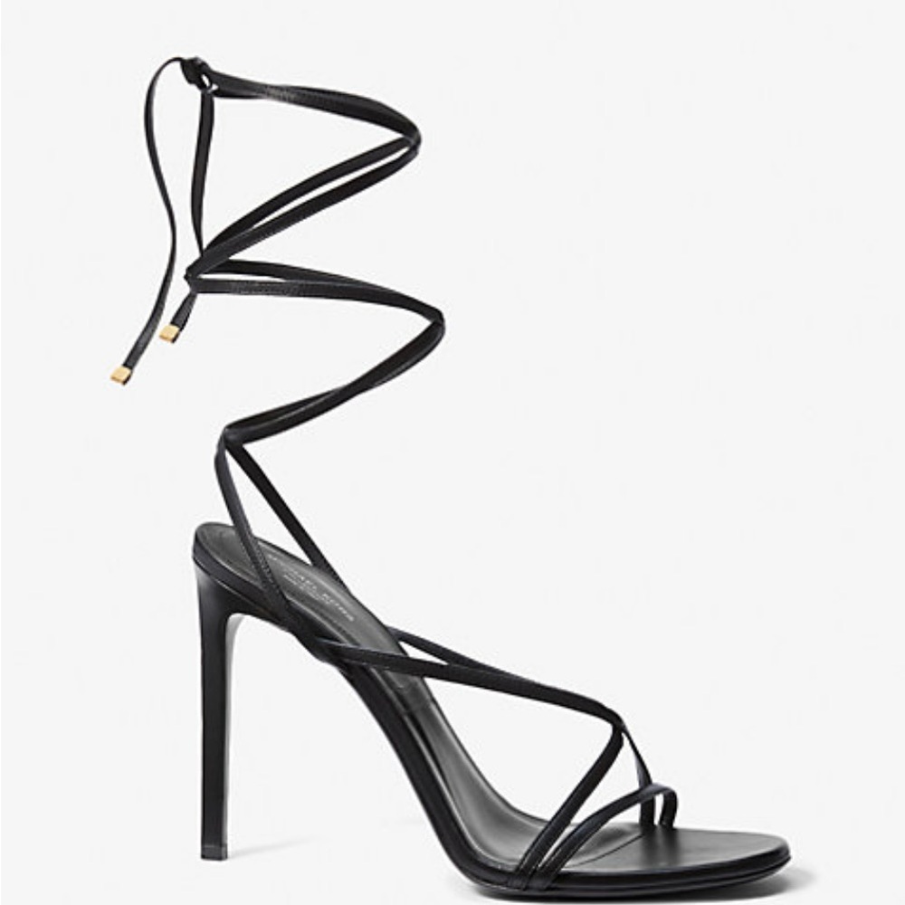 Elegant Black Strappy Heels Michael Kors Collection